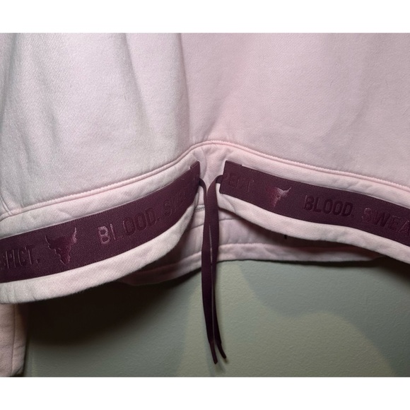 Under Armour Women’s Project Rock Fleece Crew Neck Size XL - Pink - Picture 6 of 9